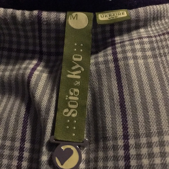 Soia & Kyo Teo pea purple blk trim, large buttons - Picture 8 of 9